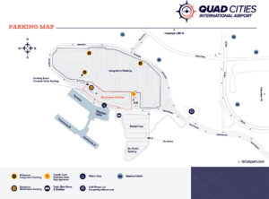 quad city airport long term parking fee